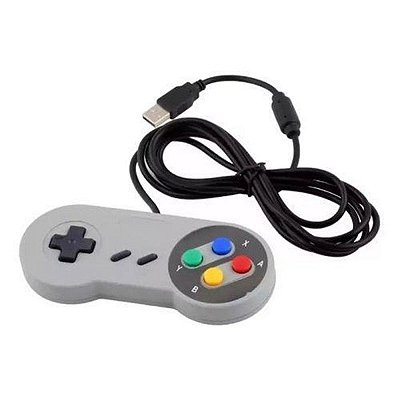 Controle Joystick Usb Super Snes Knup - Kp-3124