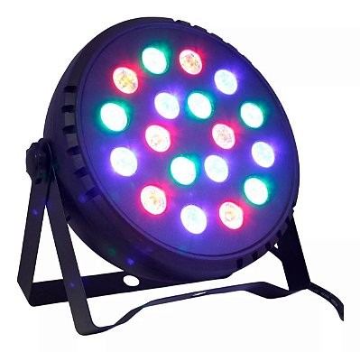 Canhao Refletor de Led 18 Rgb 13,5W Iluminação Luz De Festa