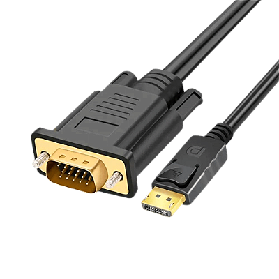 Adaptador Cabo Displayport Para Vga 1,80 Metros 1080p Fhd