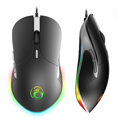 Mouse Gamer Usb Led 6 Botões Rgb 3200 Dpi Shinka