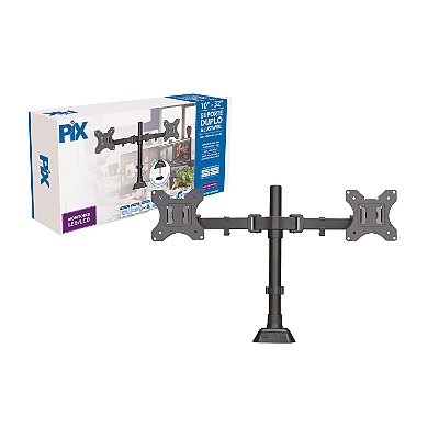 Suporte Duplo De Mesa Pix Para TV Monitor De 10" Até 32"