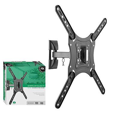 Suporte Articulado Tv Lcd E Led 23"A 55" - Preto