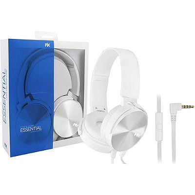 Fone Ouvido Celular Notebook Microfone PIX Essential Branco