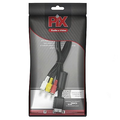 Cabo De Vídeo Para Playstation Ps1 Ps2 Ps3 Av Rca 1.8 M
