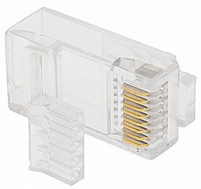 KIT 50 Conector RJ45 ChipSce Macho 8x8 Cat6 C/ Guia 062-0052