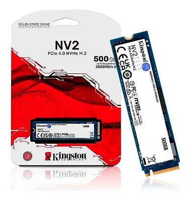 Ssd Kingston 500Gb M.2 Nvme Nv2 2280 Pci-E Gen 4.0 3500Mb/S