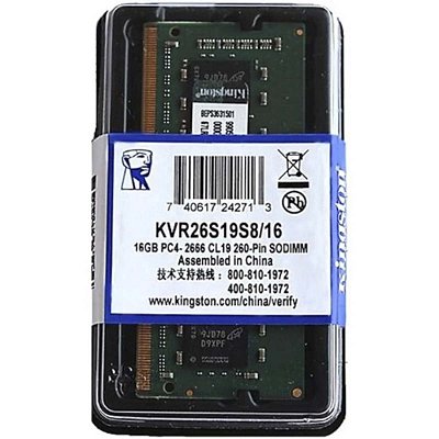 Memoria Ddr4 16gb 2666mhz Notebook Kingston