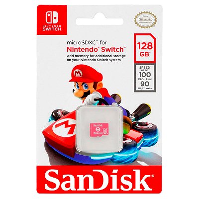 Cartao de Memoria Micro Sd 128gb Sandisk Para Nintendo Switc