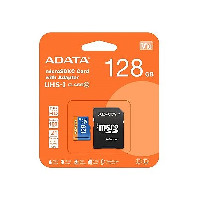 Cartao de Memoria Micro Sd 128gb Adata Classe 10 uhsi