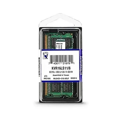 Memoria Ddr3 8Gb Para Notebook 1600Mhz Kingston Low Voltage