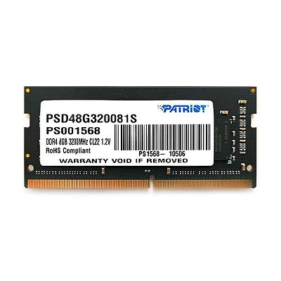 Memoria Ddr4 8gb Para Notebook Patriot Signature 3200Mhz