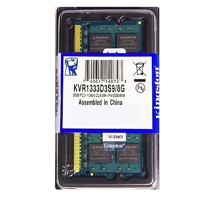 Memoria Ddr3 8gb Para Notebook 1333mhz 1.5v Kingston