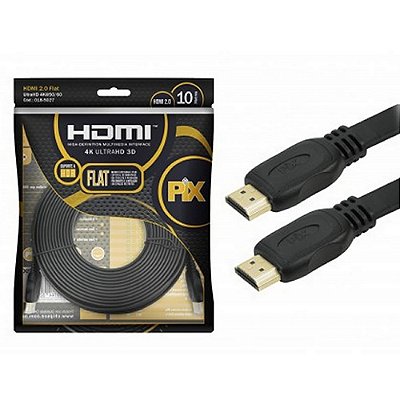 Cabo Hdmi Flat Gold 2.0 4K Hdr 19P 10M 018-5027