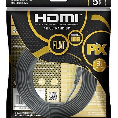 Cabo Hdmi Flat Gold - 2.0 4K Hdr 19P 5M