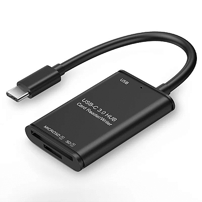 Leitor de Cartão USB 3.0 Usb C Para SD e Micro SD OTG