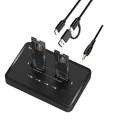 Dock Station Usb C M.2 Nvme E M2 Ngff Sata Função Clone