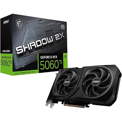 Placa De Video Nvidia Rtx 5060Ti 16Gb Gddr7 2x Oc Plus Msi