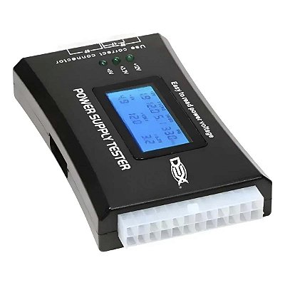 Testador De Fonte Lcd Digital Atx 20 E 24 Pinos AT-01 Dex