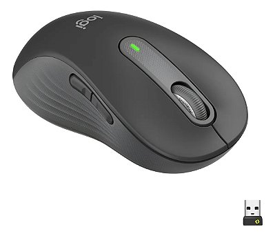 MOUSE OPTICO SEM FIO M650L SIGNATURE CANHOTO GRAFIT LOGITECH
