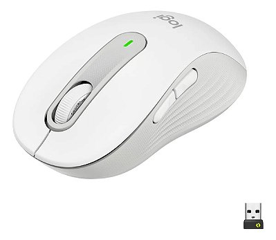 MOUSE OPTICO bluetooth SEM FIO M650 SIGNATUR BRANCO LOGITECH