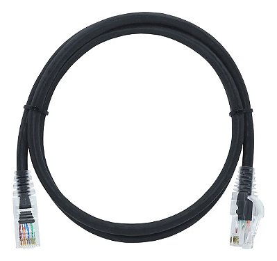 CABO REDE 1.5M CAT5E 26AWG PRETO ANATEL 1000gbps qualidade