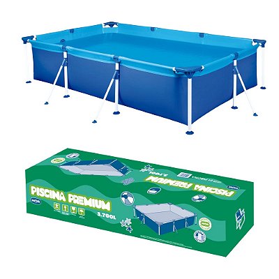 Piscina Premium Estruturada 3.700l Litros Mor Reforçada