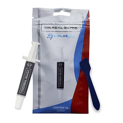 Pasta Termica Prata Seringa Implastec Thermal Silver 2Gr