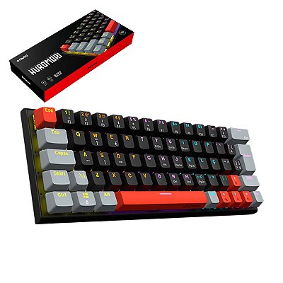 Teclado Mecanico Pcyes 60% Kuromori Black Vulcan Switch Blue