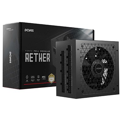 Fonte Atx Gamer Pcyes Aether 750w Full Modular 80 Plus Gold