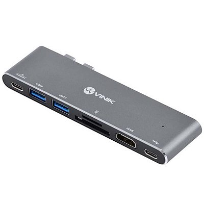 Hub Usb Usb C 7X2 Usb 3.0 Pd 100w Hdmi Cartão Para Macbook
