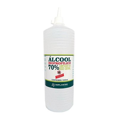 Alcool Isopropilico 70% 1 Litro Implastec