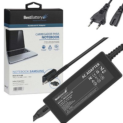 Fonte Notebook Ultrabook Para Samsung 19V 2.1A 40W 3,0*1,1mm