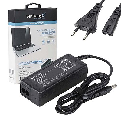 Fonte Notebook Para Samsung 19V 3.16A 60W Rv411 Rv415 R430