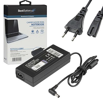 Fonte Notebook Para Sony Vaio 19.5v 4.7a 90w 6,5*4,4mm