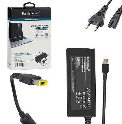 Fonte Para Notebook Lenovo ThinkPad 20V 65W Pino Retangular