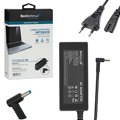 Fonte Carregador Compatível Com Hp 19.5v 3.33a 65w 4.5x3.0mm