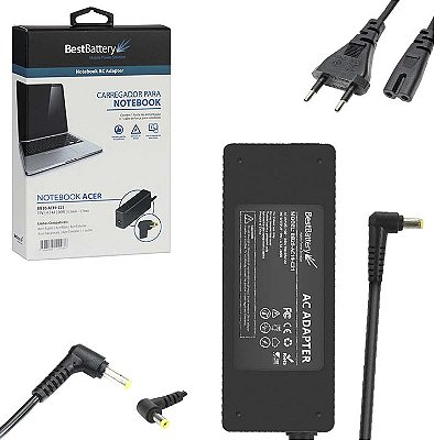 Fonte Carregador Para Notebook Acer 19V 4.74A 90w 5,5x1,7mm