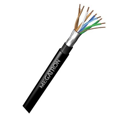 Cabo De Rede Cat5E Dupla Capa Blindado Cobre Megatron Metro