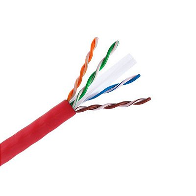 Cabo De Rede Furukawa Soho Plus Cat.6 24Awg Vermelho Metro