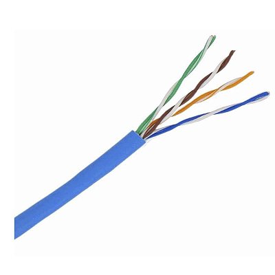 Cabo De Rede Cat5 Aluminio Cobreado Cftv Azul Infinity Metro