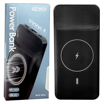 Carregador Portatil PowerBank Com Indução 10.000mah Pd 20w