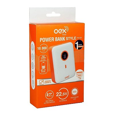Carregador Portatil Power Bank 10000mah Turbo Usb E Usb C Nf