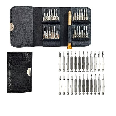 Kit de Chaves Fenda Philips Torx Y 25 Peças Estojo Portatil