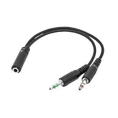 Adaptador De Audio P3 Para P2 Duplo Fone Microfone Multi