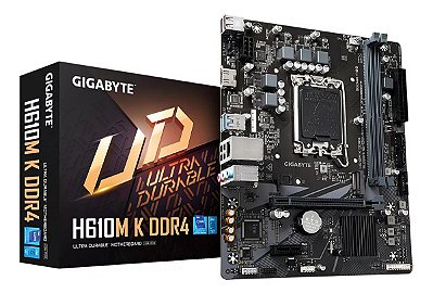 Placa Mãe Gigabyte H610m K, DDR4, LGA 1700, Micro ATX
