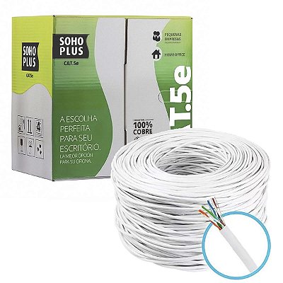 Cabo De Rede Furukawa Soho Plus Lan Cat.5E Caixa 305m Branco