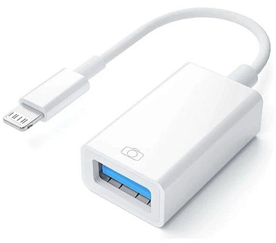 Cabo Adaptador Otg Usb Compatível Com iPhone 11 12 13 iPad