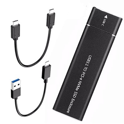 Case Para SSD M.2 Sata E Nvme 2230 2260 2280 Usb C Usb 3.0