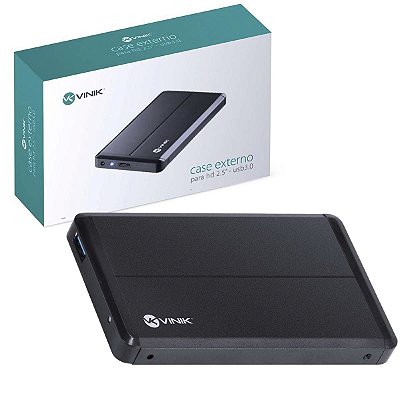 Case Externo Para Hd 2.5" Usb 3.0 Sata Preto Ch25-A30 Vinik