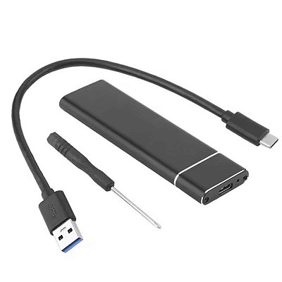 Case Sata Ssd M.2 2280 Ngff Usb 3.1 Usb C Dex Dx-M231 Preto